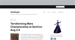 Desktop Screenshot of geektopia.info